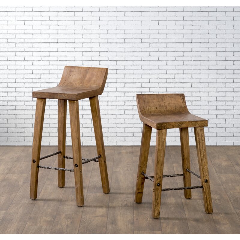 Alfonso Solid Wood Bar & Counter Stool