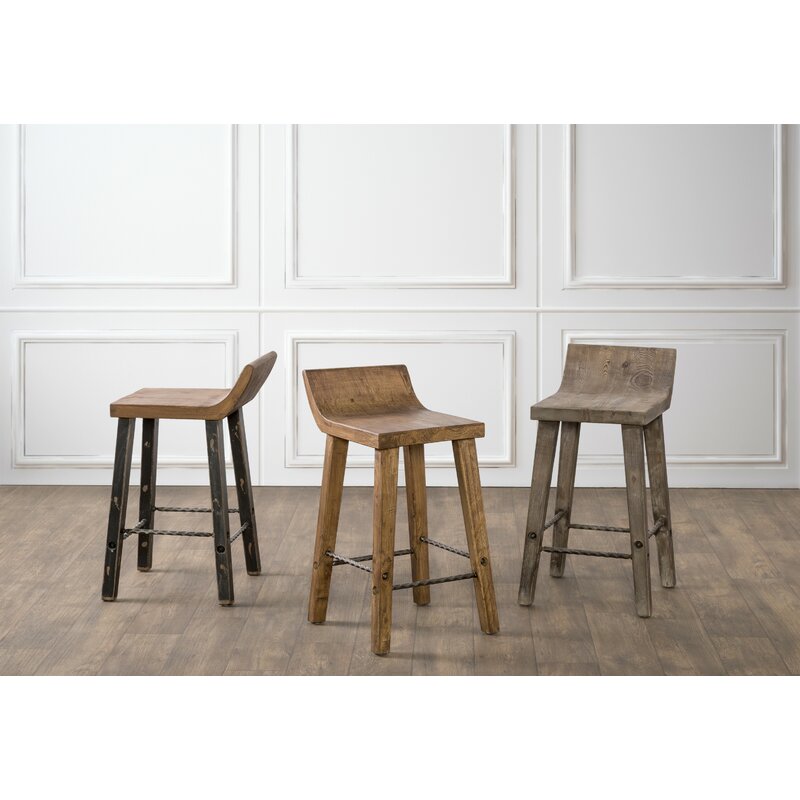 Alfonso Solid Wood Bar & Counter Stool