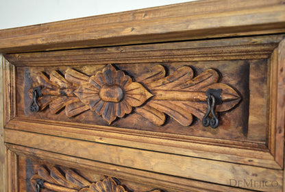 Conchita Hand Carved 4 Drawer Dresser