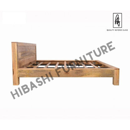 Avalon Indian Wooden Zen Mango Rustic Bed