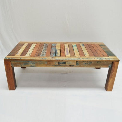 Mesa de centro rectangular de madera recuperada Nirvana