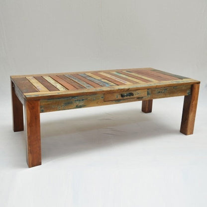 Mesa de centro rectangular de madera recuperada Nirvana
