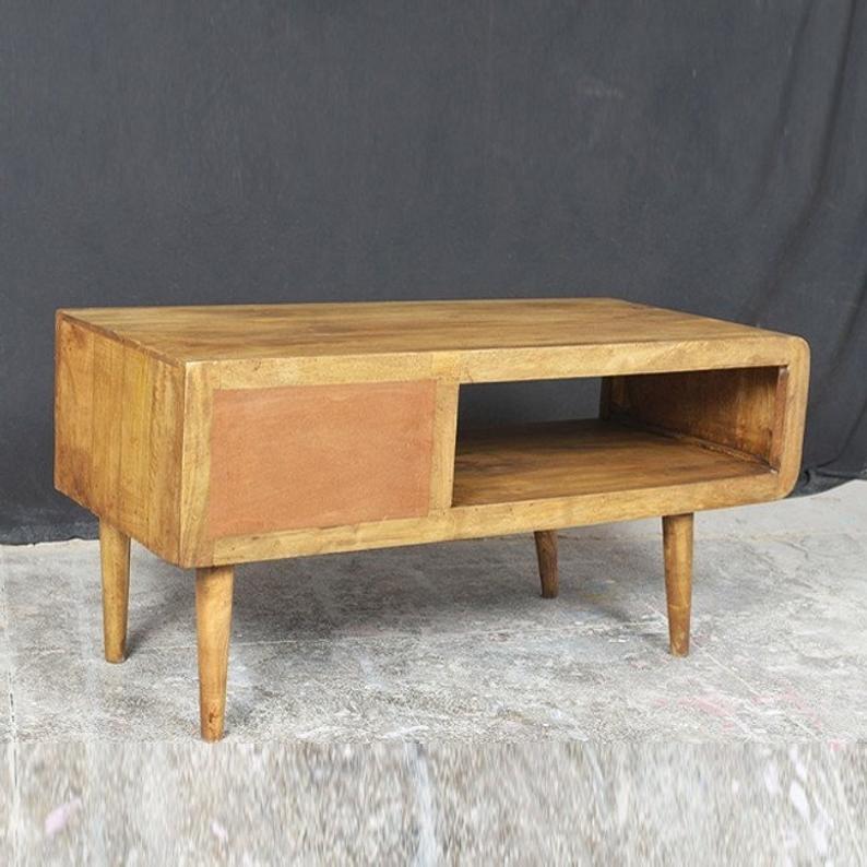 Mesa de centro escandinava con 1 cajón AVALON