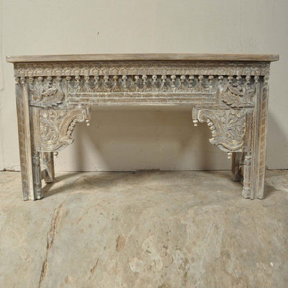 Antique Hand Carved Hall Table