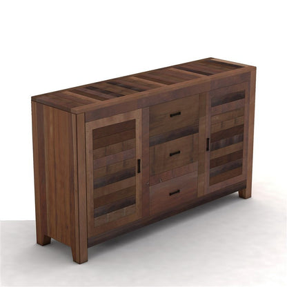 Aparador Nirvana de madera color chocolate M-140-30-80