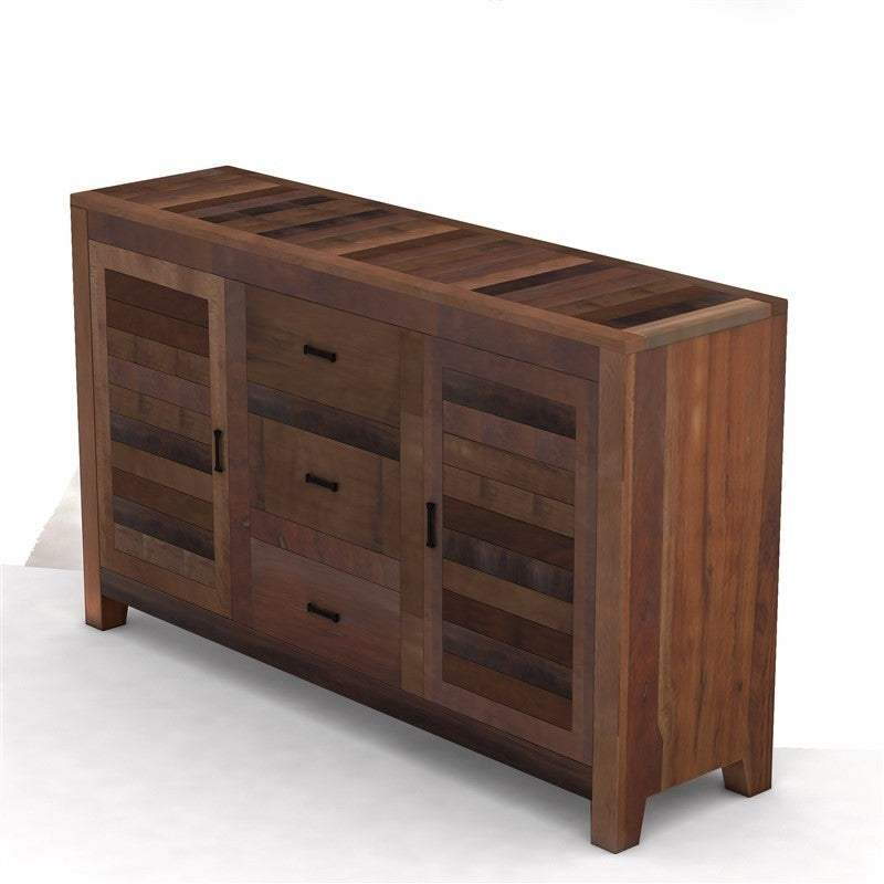 Aparador Nirvana de madera color chocolate M-140-30-80