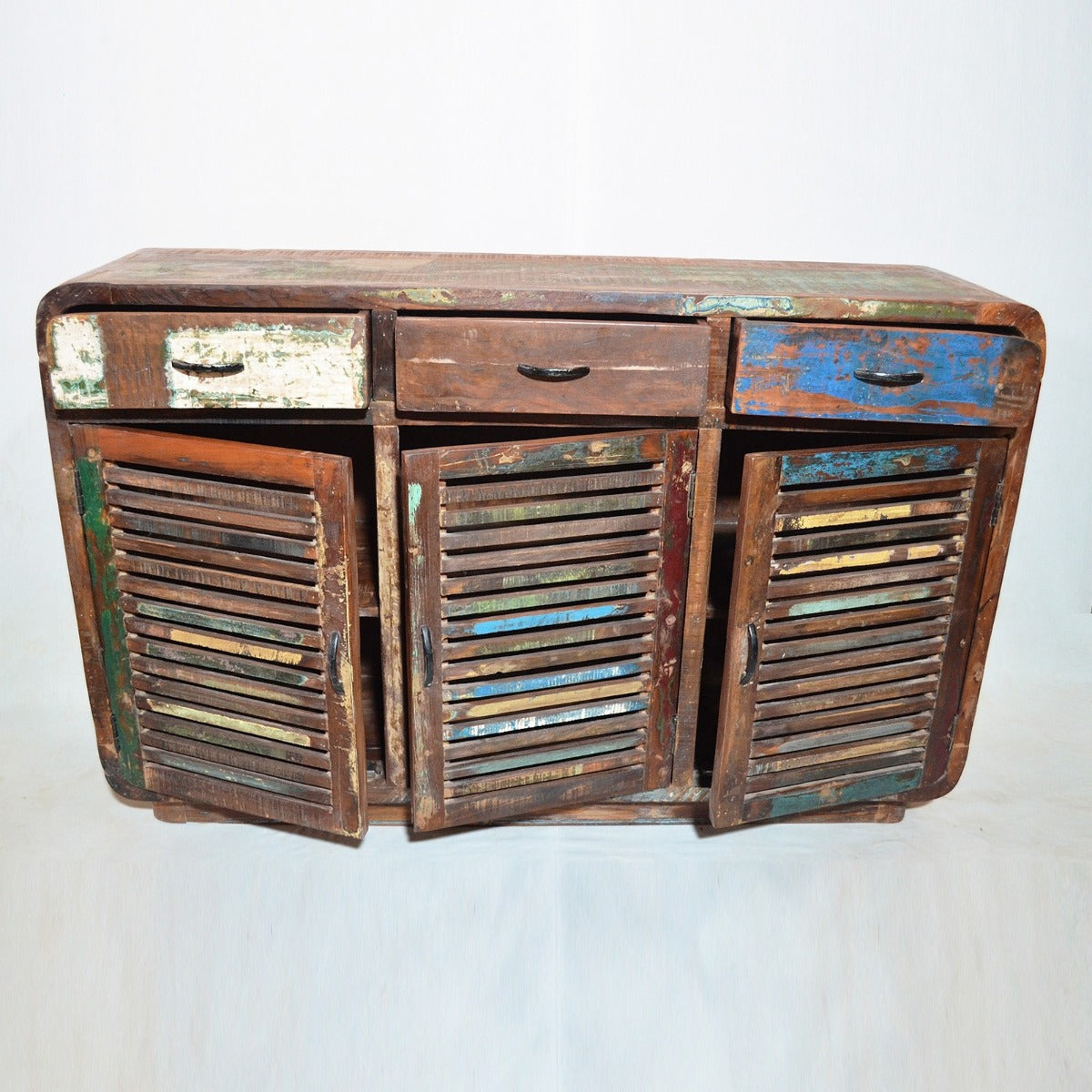 Slavage Sideboard Buffet Hutch Table with 3 Doors