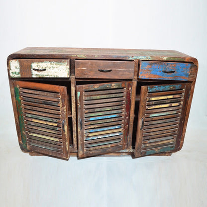 Slavage Sideboard Buffet Hutch Table with 3 Doors