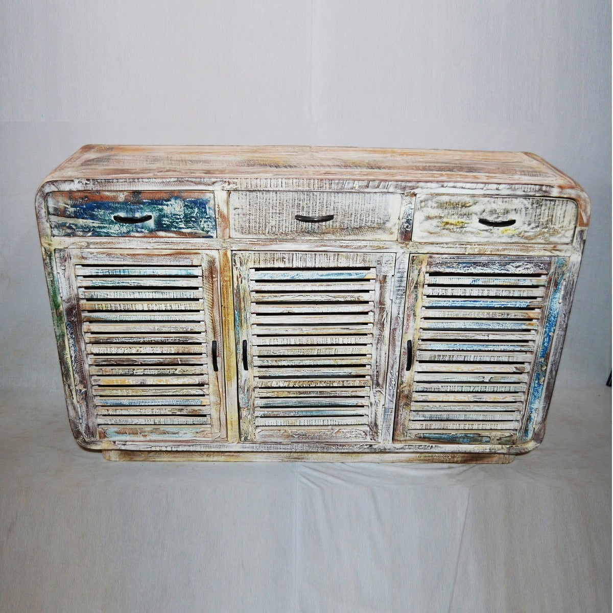 Slavage Sideboard Buffet Hutch Table with 3 Doors