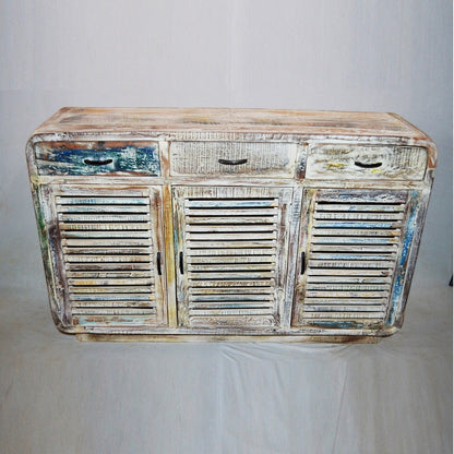 Slavage Sideboard Buffet Hutch Table with 3 Doors