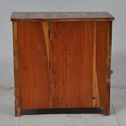 Shutter Sideboard Cabinet Of 2 Drawers Natural 100-90-40