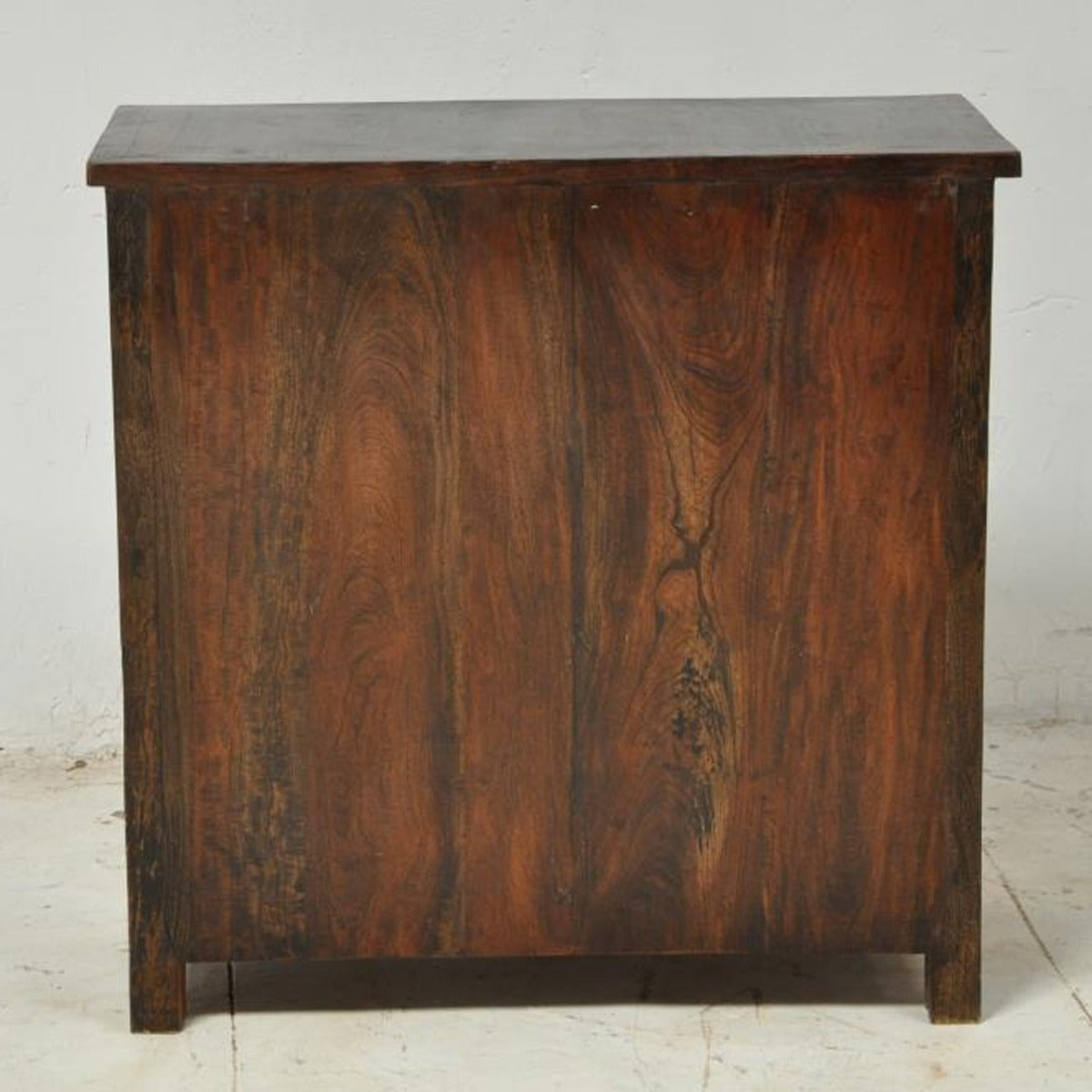 Shutter Sideboard Cabinet Of 2 Drawers Chocolate 110-100-40