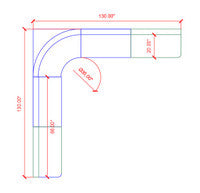 The Miso Channel-Back Modular Lounge Large V Shape Seating Arrangement G2