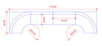 The Miso Diamond-Back Modular Lounge Large V Shape Seating Arrangement G3