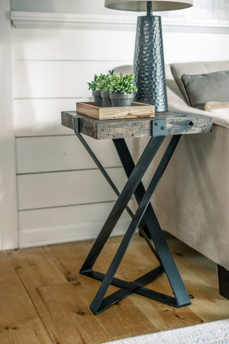 BULAN Industrial Hand-Forged Accent Table