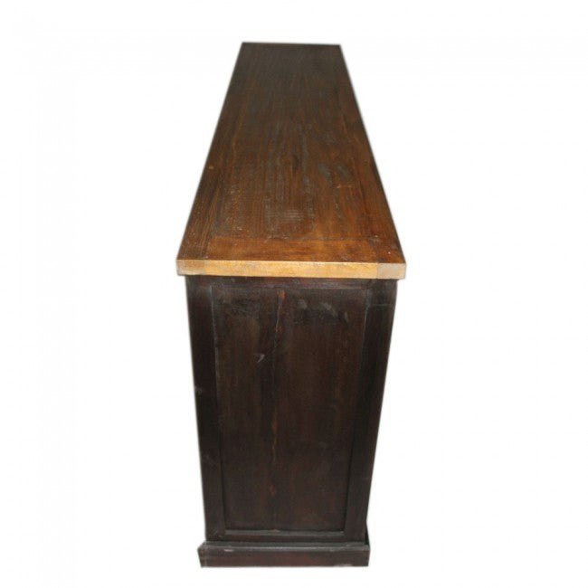 X Design Glass Door Sideboard Chocolate 180-40-90