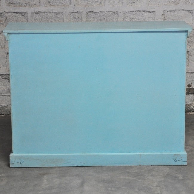 X Design Solid Wood Door Sideboard Turquoise 110-40-90