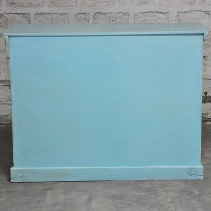 X Design Solid Wood Door Sideboard Turquoise 110-40-90