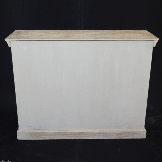 X Design Solid Wood Door Sideboard White Wash 110-40-90